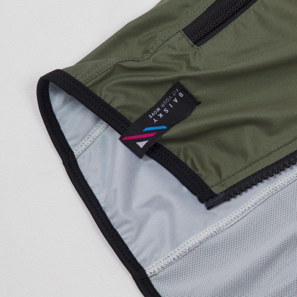 Baisky Double zipper Men Wind Vest (Army Green) | Cycling Gears Hub