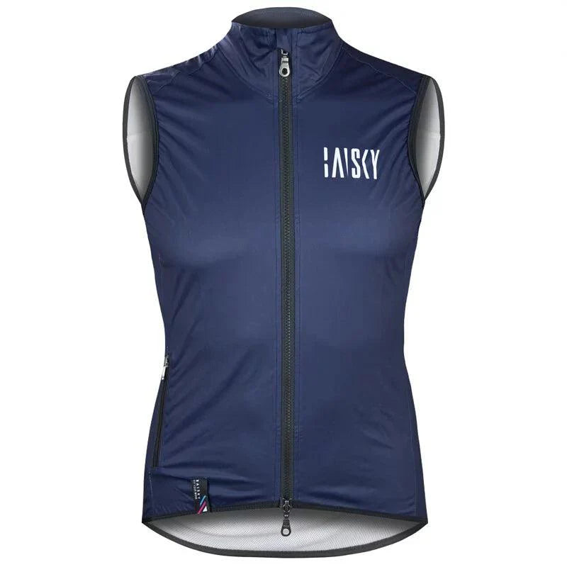 Baisky Double zipper Men Wind Vest (BK Blue) | Cycling Gears Hub