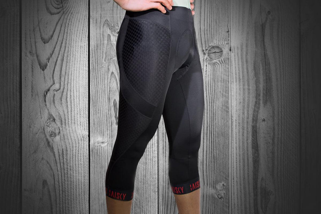 Baisky Endurance Cropped Men Cycling Tights (Windblown Black) | Cycling Gears Hub