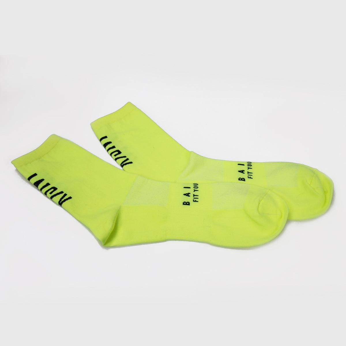 Baisky Mens Sport Socks (Purity Yellow) | Cycling Gears Hub
