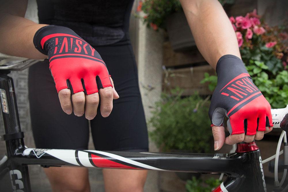 Baisky TRHF390 Unisex Cycling Gloves (Conquer Red) | Cycling Gears Hub