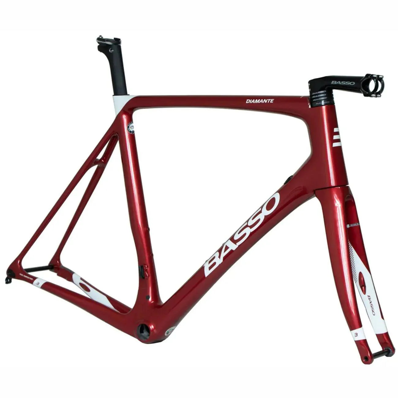 Basso Diamante Disc Frameset (Rubin Red) | Cycling Gears Hub