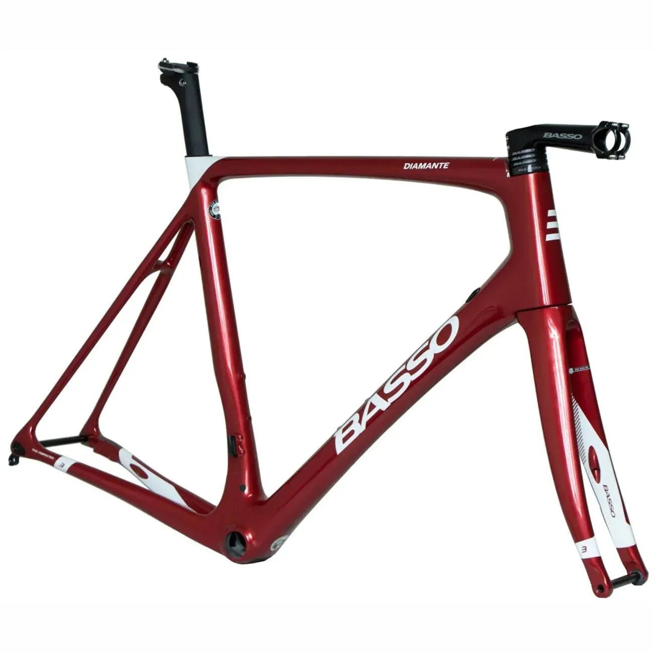Basso Diamante Disc Frameset (Rubin Red) | Cycling Gears Hub - Cycling Gears Hub