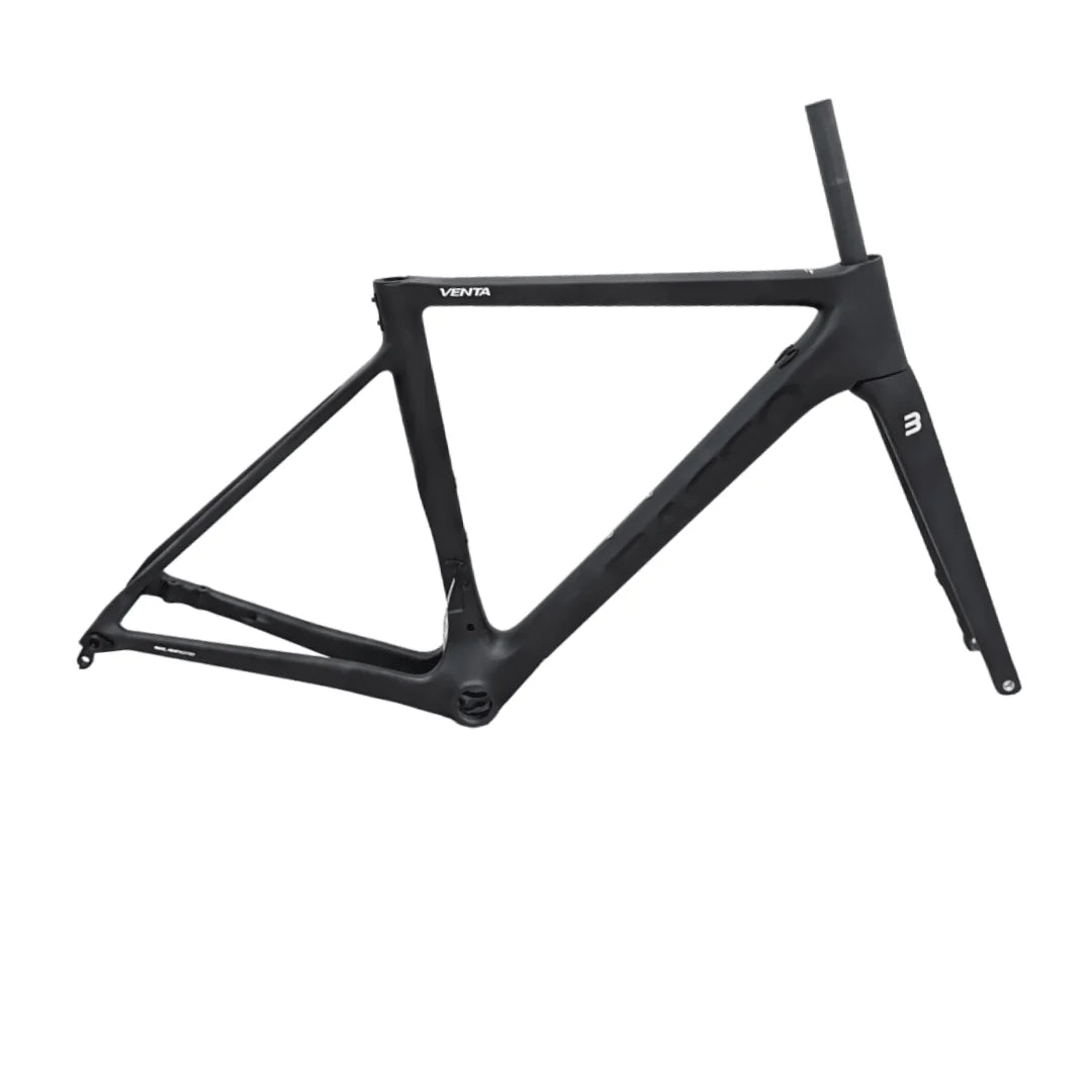 Basso Venta Disc Frameset – Matte Black | Lightweight Carbon Road Bike Frame
