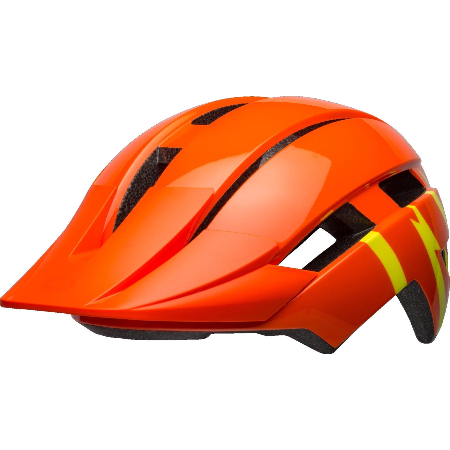 Bell Sidetrack II MTB Cycling Helmet (Gloss Orange/ Yellow) | Cycling Gears Hub