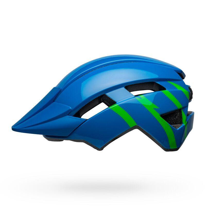 Bell Sidetrack II MTB Cycling Helmet (Strike Gloss Blue/Green) | Cycling Gears Hub