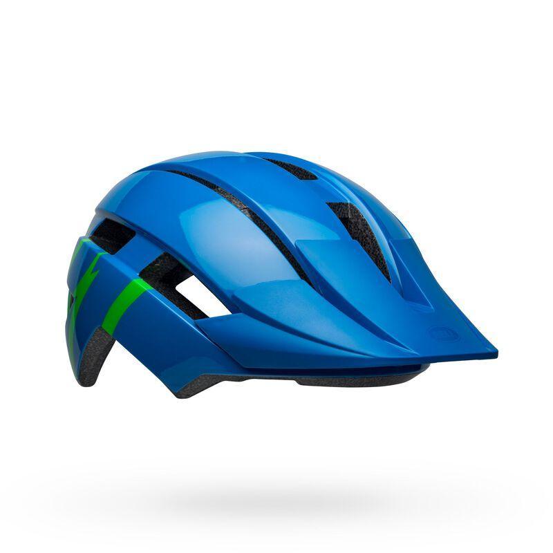 Bell Sidetrack II MTB Cycling Helmet (Strike Gloss Blue/Green) | Cycling Gears Hub
