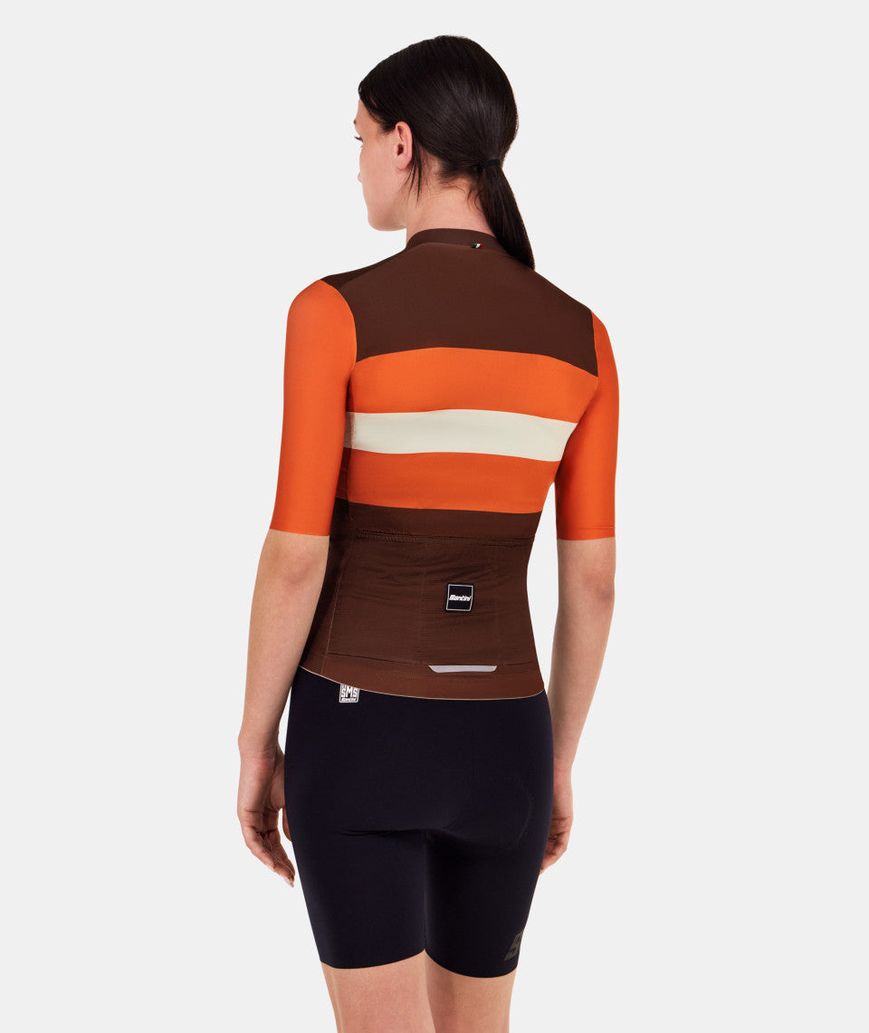 Santini Bengal Unisex Cycling Jersey (Rust) | Cycling Gears Hub