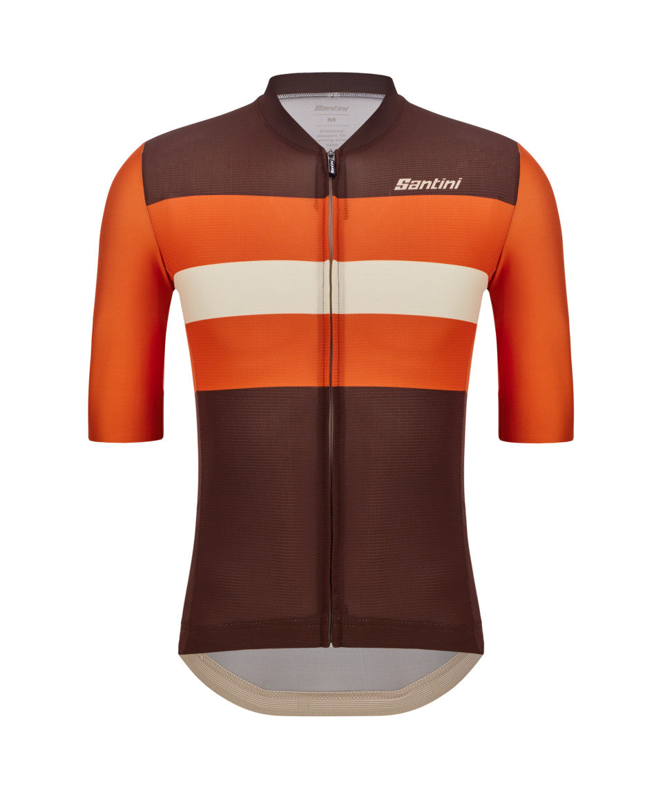 Santini Bengal Unisex Cycling Jersey (Rust) | Cycling Gears Hub