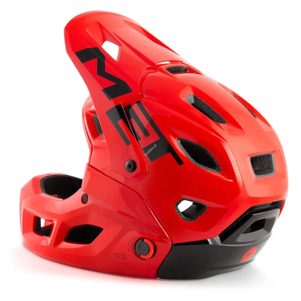 MET Parachute MCR MTB Cycling Helmet (Red) | Cycling Gears Hub