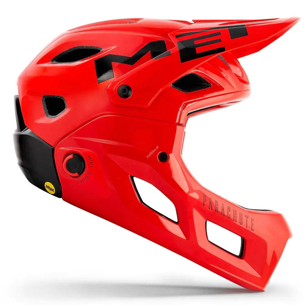 MET Parachute MCR MTB Cycling Helmet (Red) | Cycling Gears Hub