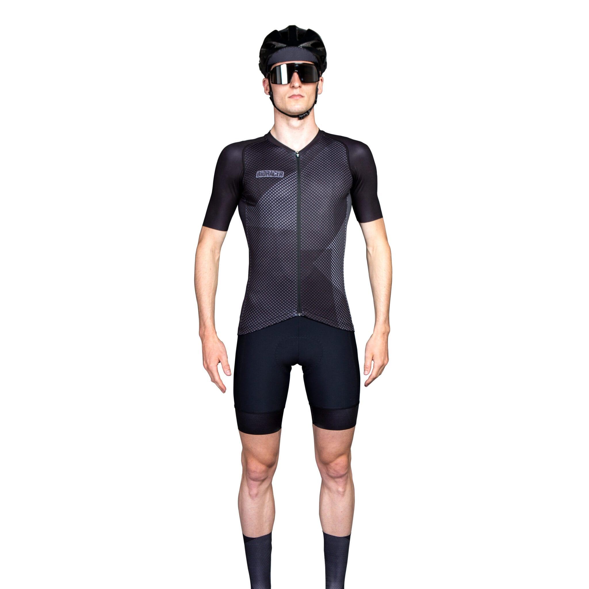 Bioracer Spitfire Blitzz Mens Cycling Jersey (Black) | Cycling Gears Hub