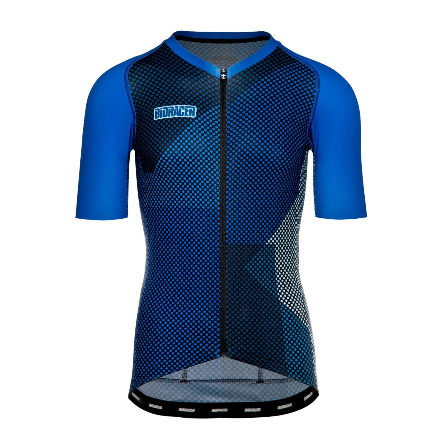 Bioracer Spitfire Blitzz Mens Cycling Jersey (Blue) | Cycling Gears Hub