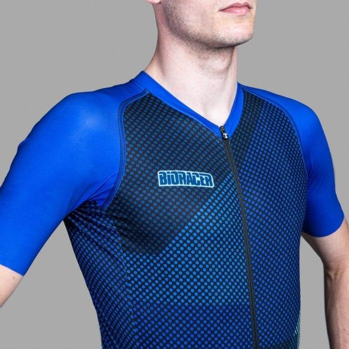 Bioracer Spitfire Blitzz Mens Cycling Jersey (Blue) | Cycling Gears Hub
