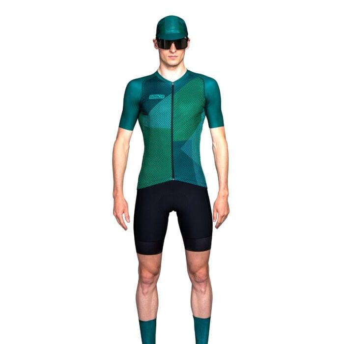 Bioracer Spitfire Blitzz Mens Cycling Jersey (Green) | Cycling Gears Hub