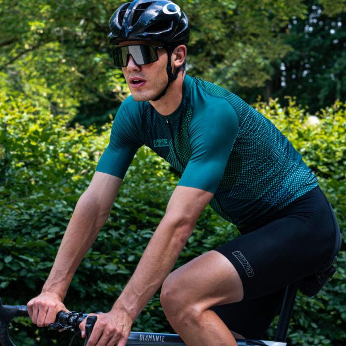 Bioracer Spitfire Blitzz Mens Cycling Jersey (Green) | Cycling Gears Hub