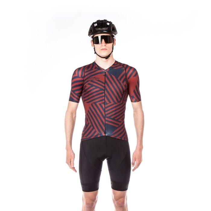Bioracer Spitfire Mens Cycling Jersey (Don Dazzle/Navy Bordeaux) | Cycling Gears Hub