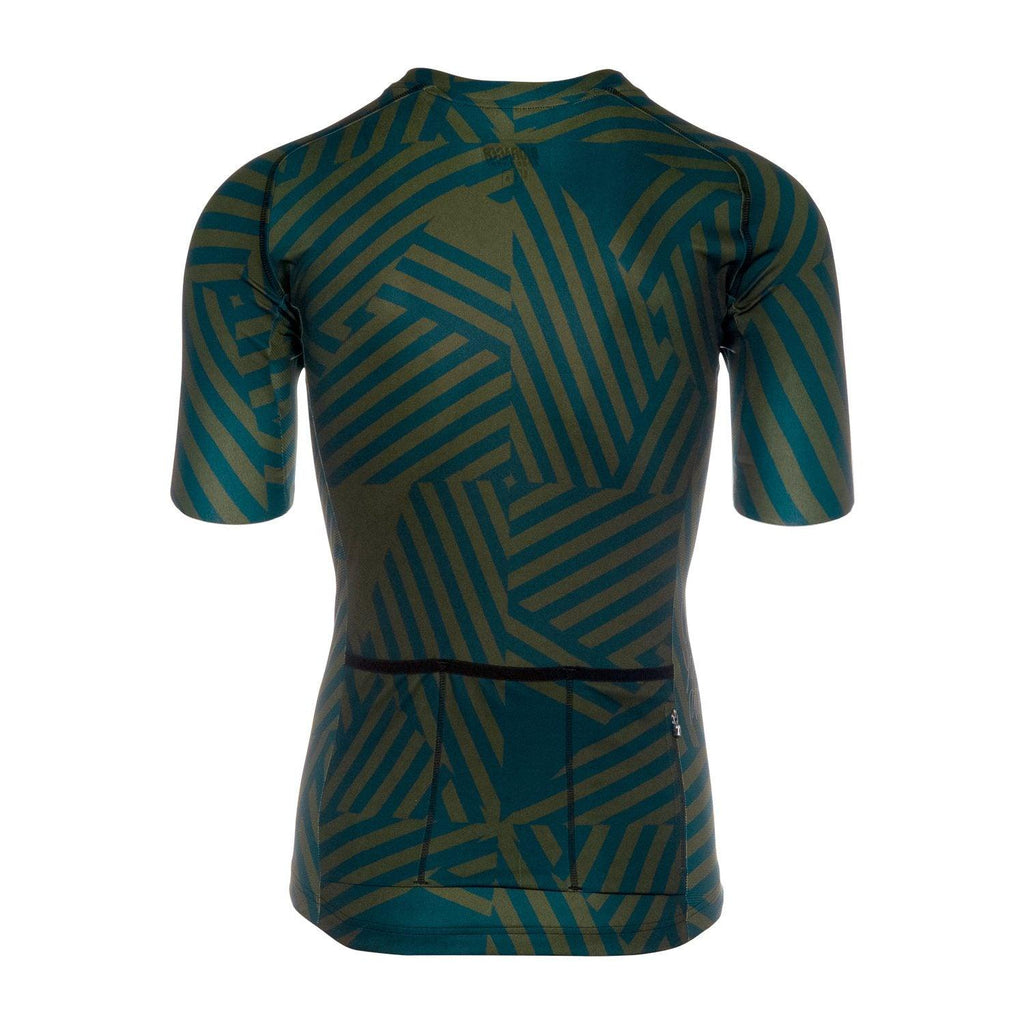 Bioracer Spitfire Mens Cycling Jersey (Don Dazzle/Petrol Olive) | Cycling Gears Hub