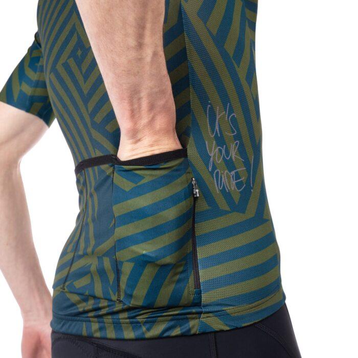 Bioracer Spitfire Mens Cycling Jersey (Don Dazzle/Petrol Olive) | Cycling Gears Hub