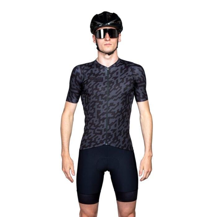 Bioracer Spitfire Noise Mens Cycling Jersey (Black) | Cycling Gears Hub