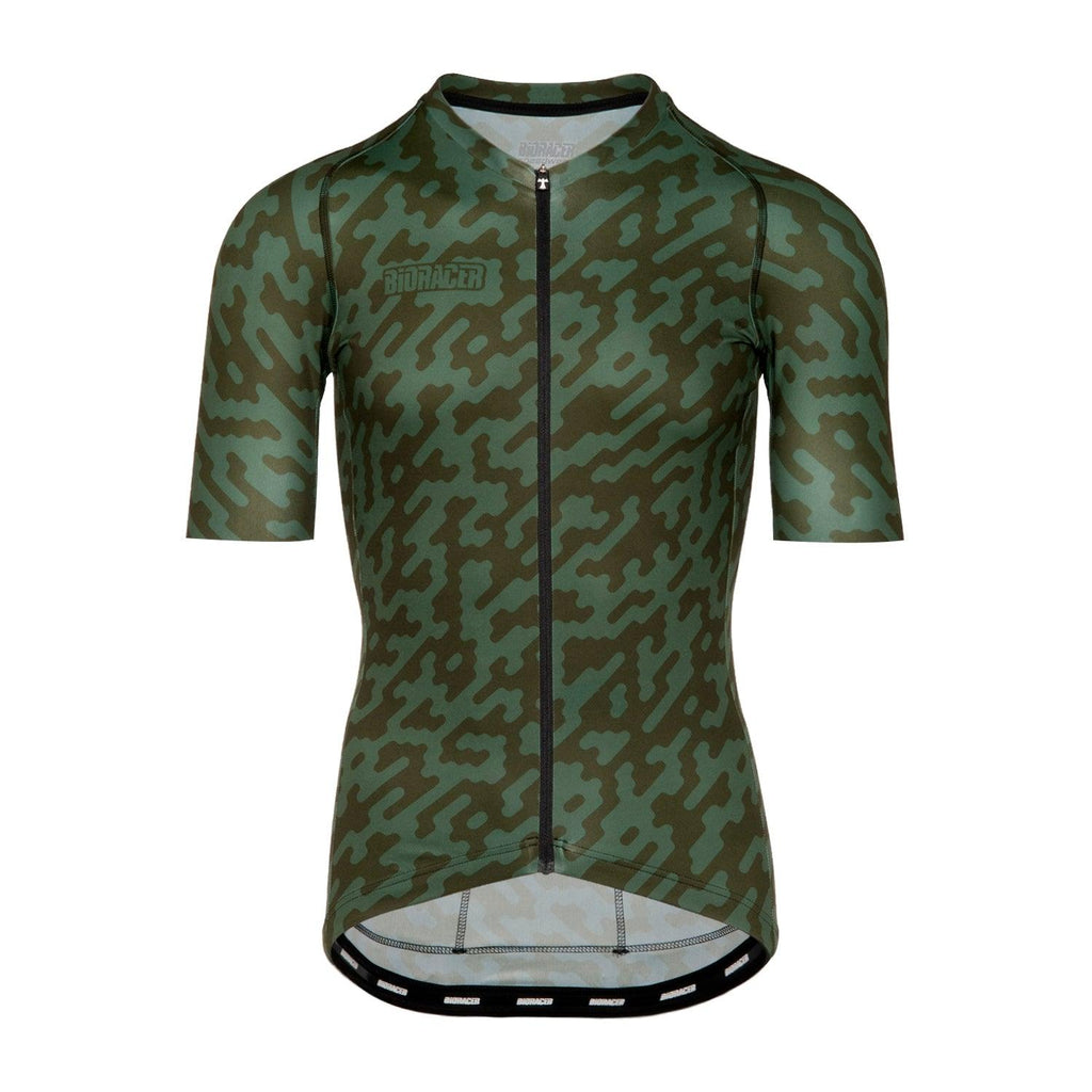 Bioracer Spitfire Noise Mens Cycling Jersey (Olive) | Cycling Gears Hub