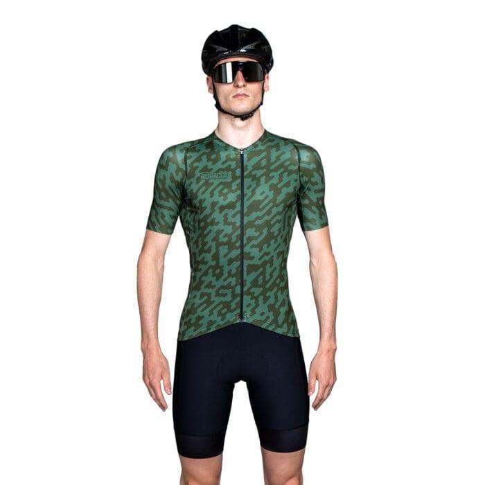 Bioracer Spitfire Noise Mens Cycling Jersey (Olive) | Cycling Gears Hub