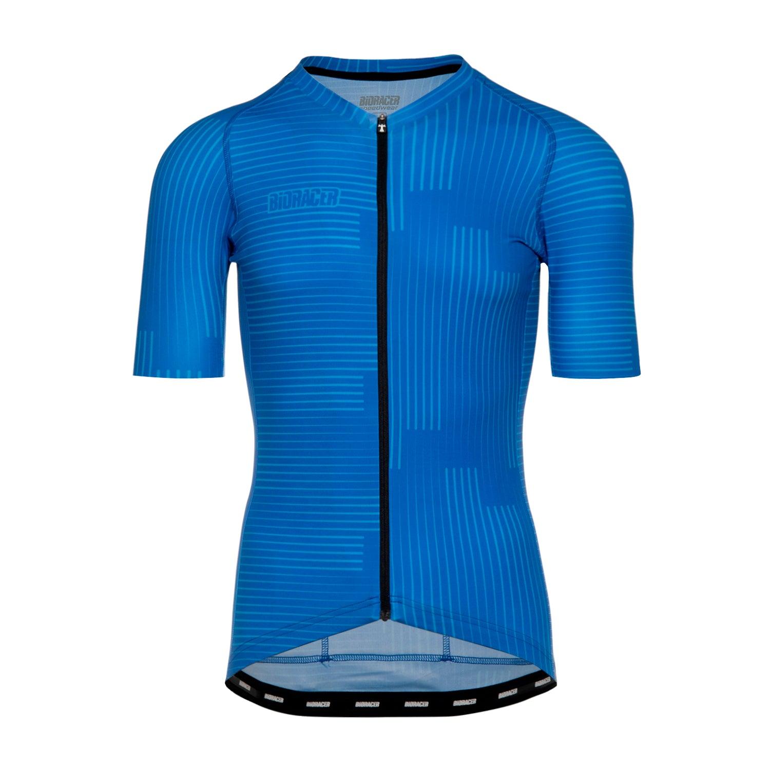 Bioracer Spitfire Warp Mens Cycling Jersey (Blue) | Cycling Gears Hub