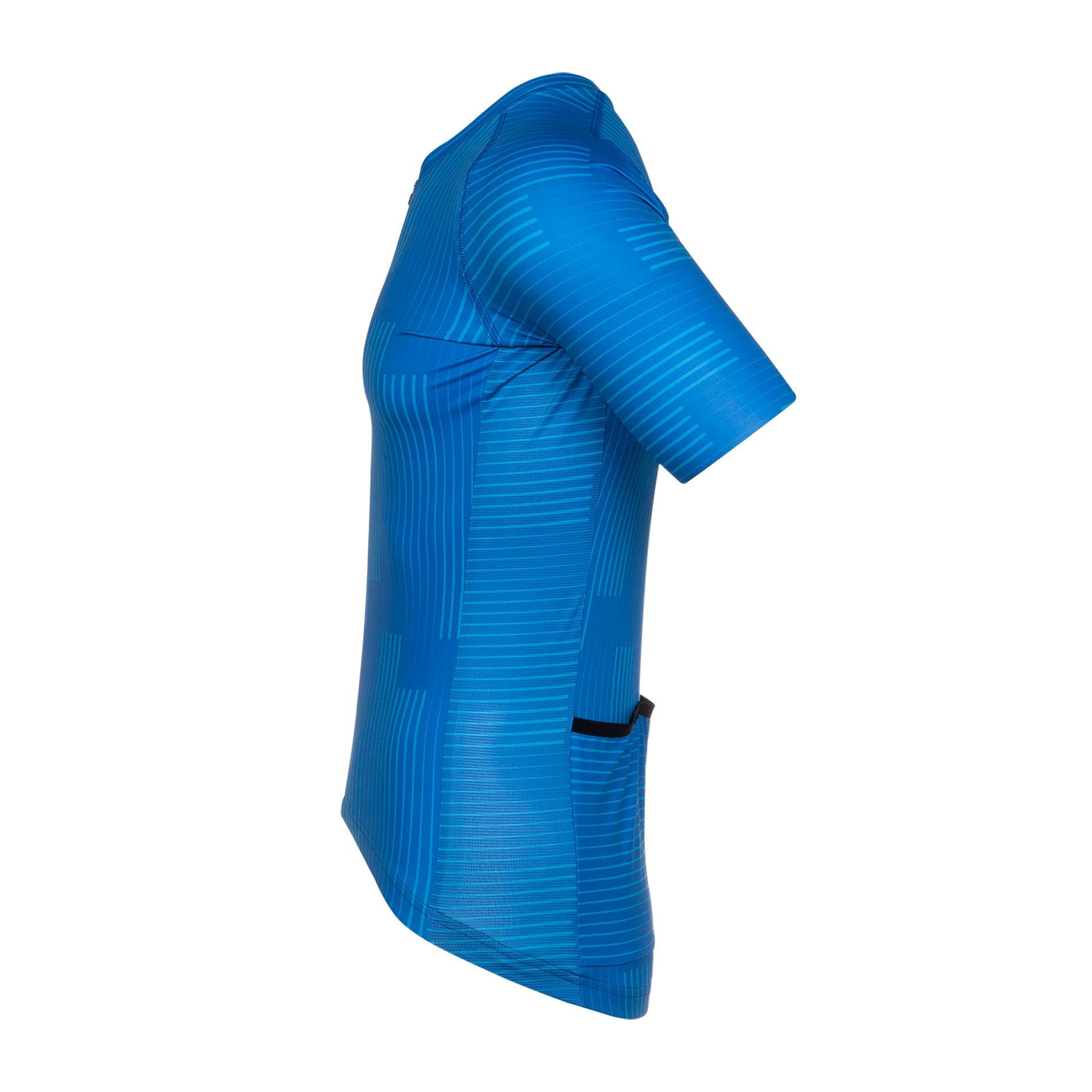 Bioracer Spitfire Warp Mens Cycling Jersey (Blue) | Cycling Gears Hub