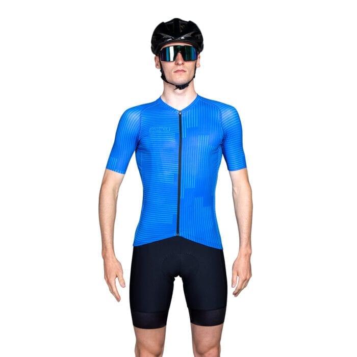 Bioracer Spitfire Warp Mens Cycling Jersey (Blue) | Cycling Gears Hub