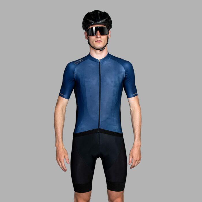 Bioracer Sprinter Coldblack Mens Cycling Jersey (Light Navy) | Cycling Gears Hub
