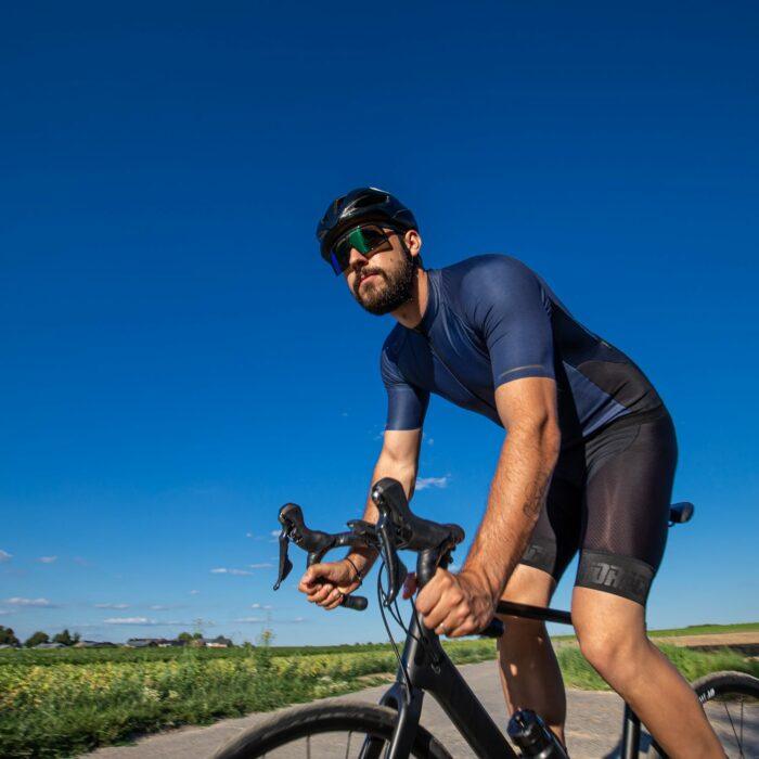 Bioracer Sprinter Coldblack Mens Cycling Jersey (Light Navy) | Cycling Gears Hub