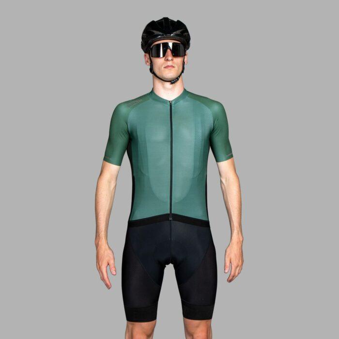 Bioracer Sprinter Coldblack Mens Cycling Jersey (Light Olive) | Cycling Gears Hub