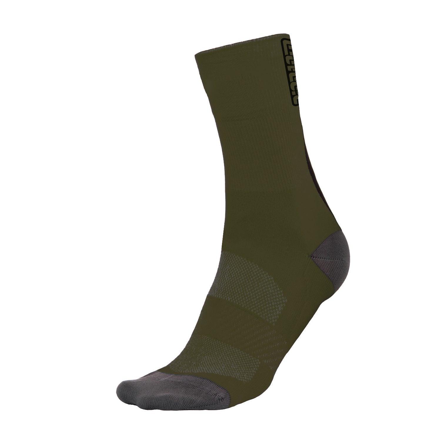 Bioracer Summer Unisex Cycling Socks (Olive) | Cycling Gears Hub - Cycling Gears Hub