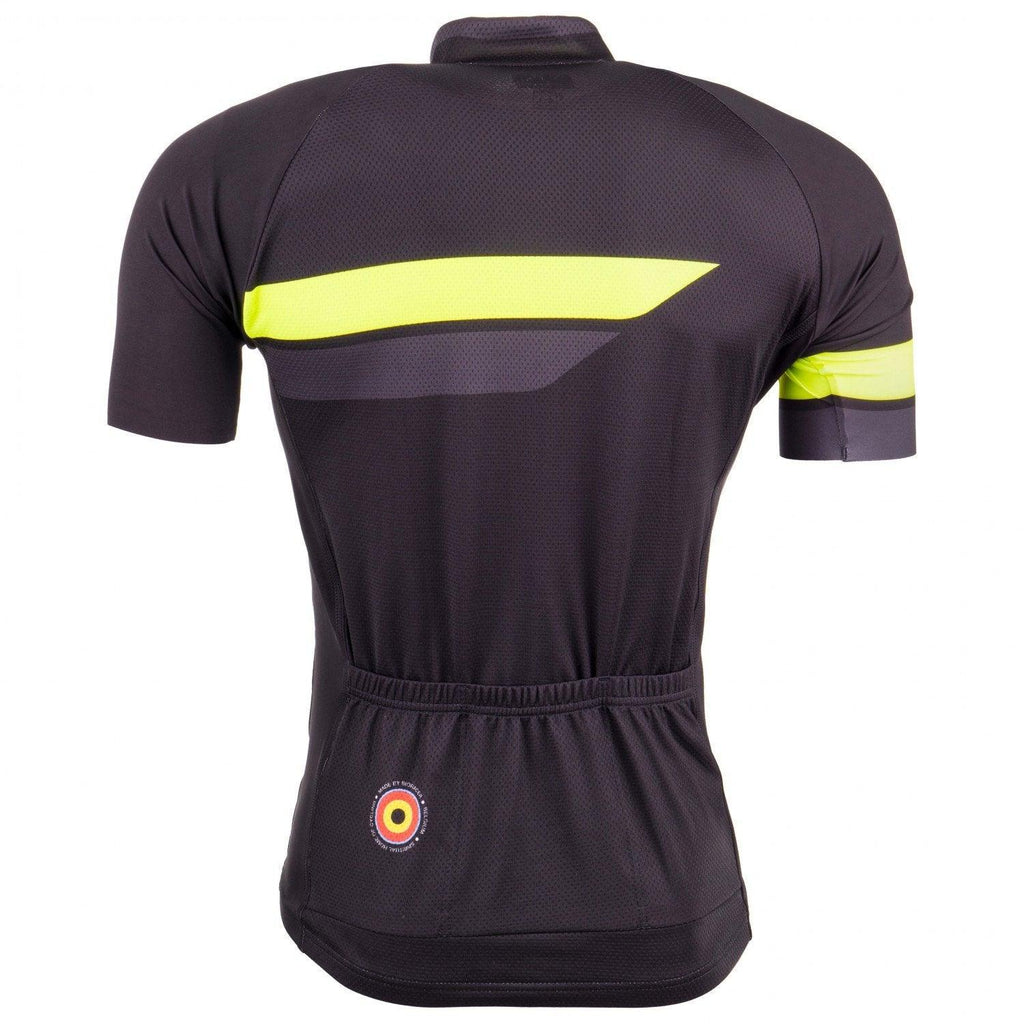 Bioracer Team 2.0 Mens Cycling Jersey (Black/Fluo Yellow) | Cycling Gears Hub