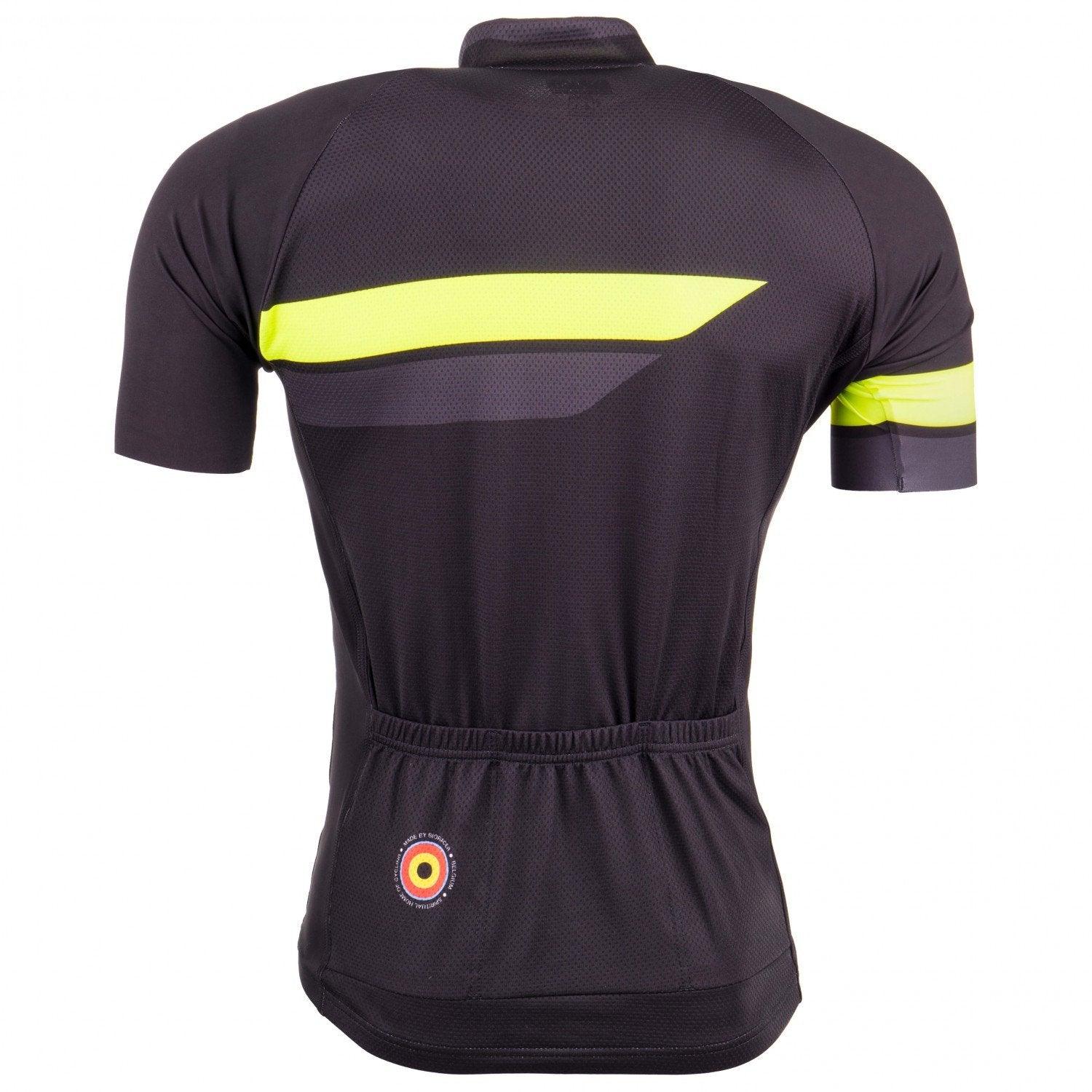 Bioracer Team 2.0 Mens Cycling Jersey (Black/Fluo Yellow) | Cycling Gears Hub