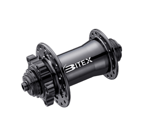 Bitex BX207F 12mm Disc Brake Front Hub (Black) | Cycling Gears Hub - Cycling Gears Hub