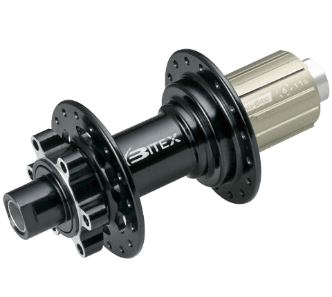 Bitex MTR12 142mm Disc Brake Rear Hub (Black) | Cycling Gears Hub - Cycling Gears Hub