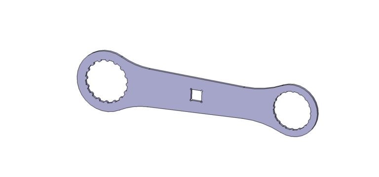 Black Bearing Bottom Bracket Wrench (Silver) | Cycling Gears Hub - Cycling Gears Hub