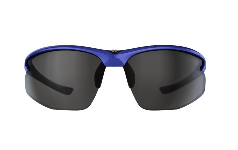 Bliz Motion Sport Sunglasses (Smoke Silver Mirror/Metallic Blue) | Cycling Gears Hub - Cycling Gears Hub