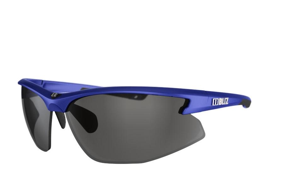 Bliz Motion Sport Sunglasses (Smoke Silver Mirror/Metallic Blue) | Cycling Gears Hub - Cycling Gears Hub