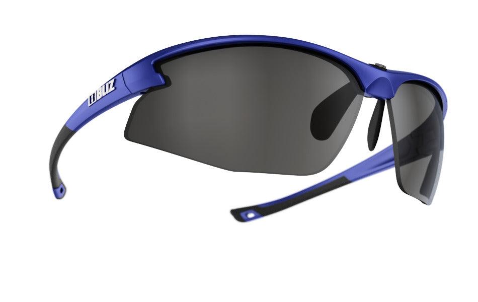 Bliz Motion Sport Sunglasses (Smoke Silver Mirror/Metallic Blue) | Cycling Gears Hub - Cycling Gears Hub