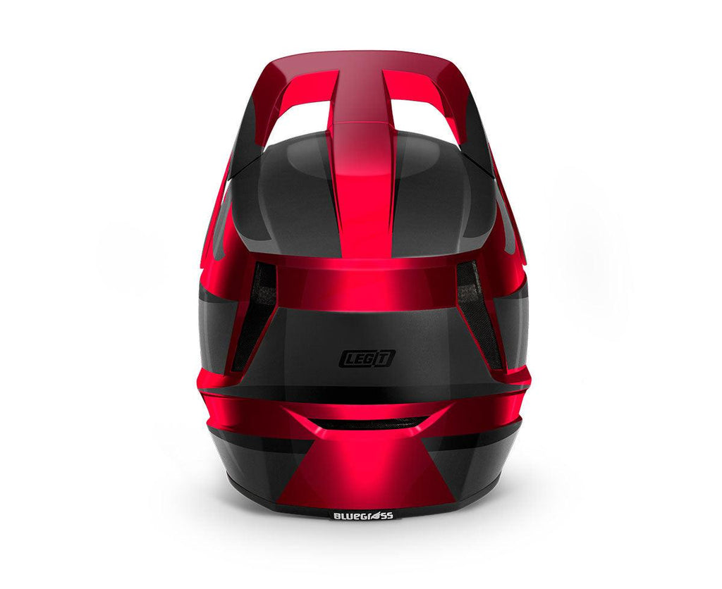 Bluegrass Legit MTB Cycling Helmet (Black Red Metallic) | Cycling Gears Hub