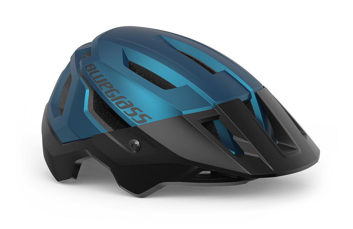 Bluegrass Rouge MTB Cycling Helmet (Blue Metallic/Matt) | Cycling Gears Hub