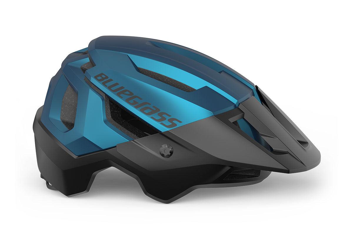 Bluegrass Rouge MTB Cycling Helmet (Blue Metallic/Matt) | Cycling Gears Hub