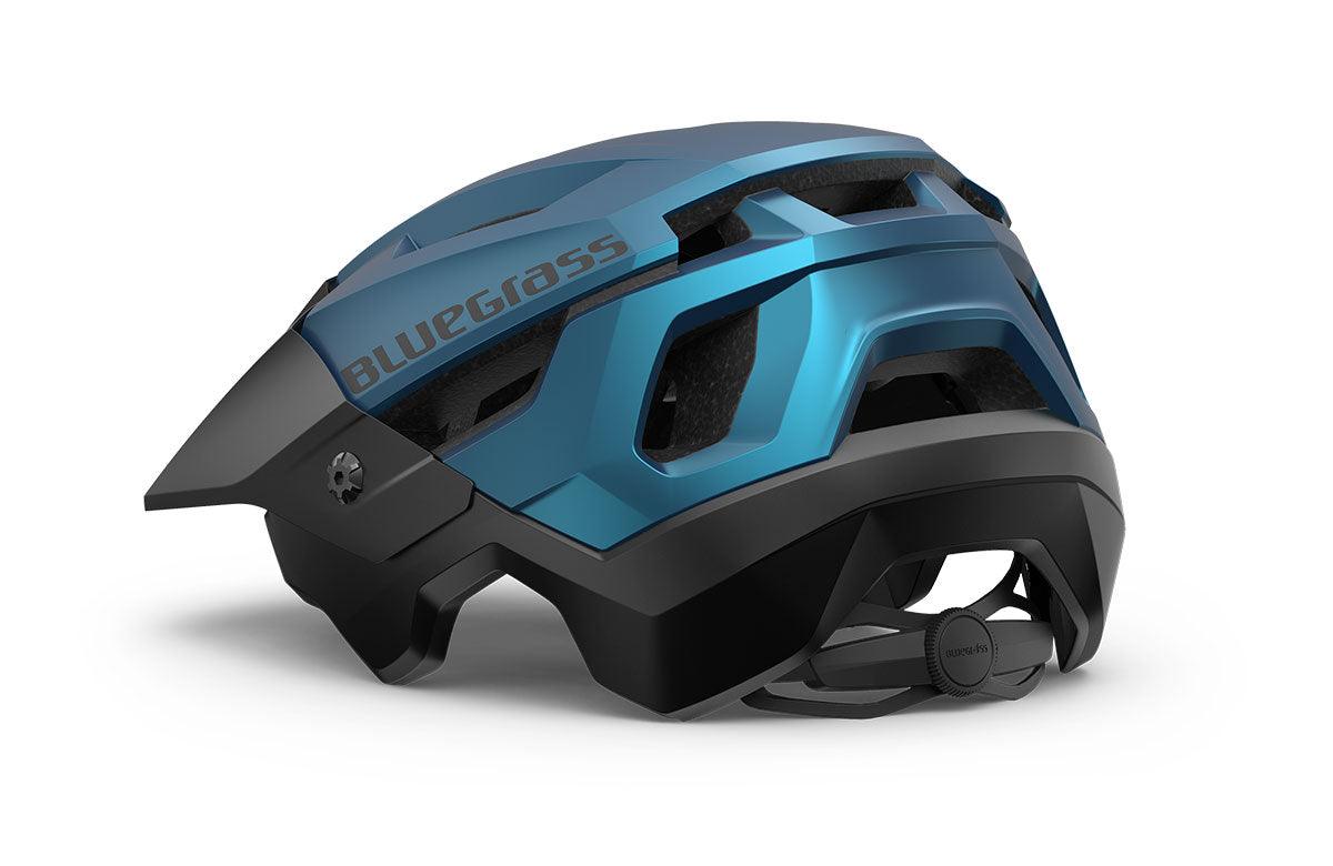 Bluegrass Rouge MTB Cycling Helmet (Blue Metallic/Matt) | Cycling Gears Hub