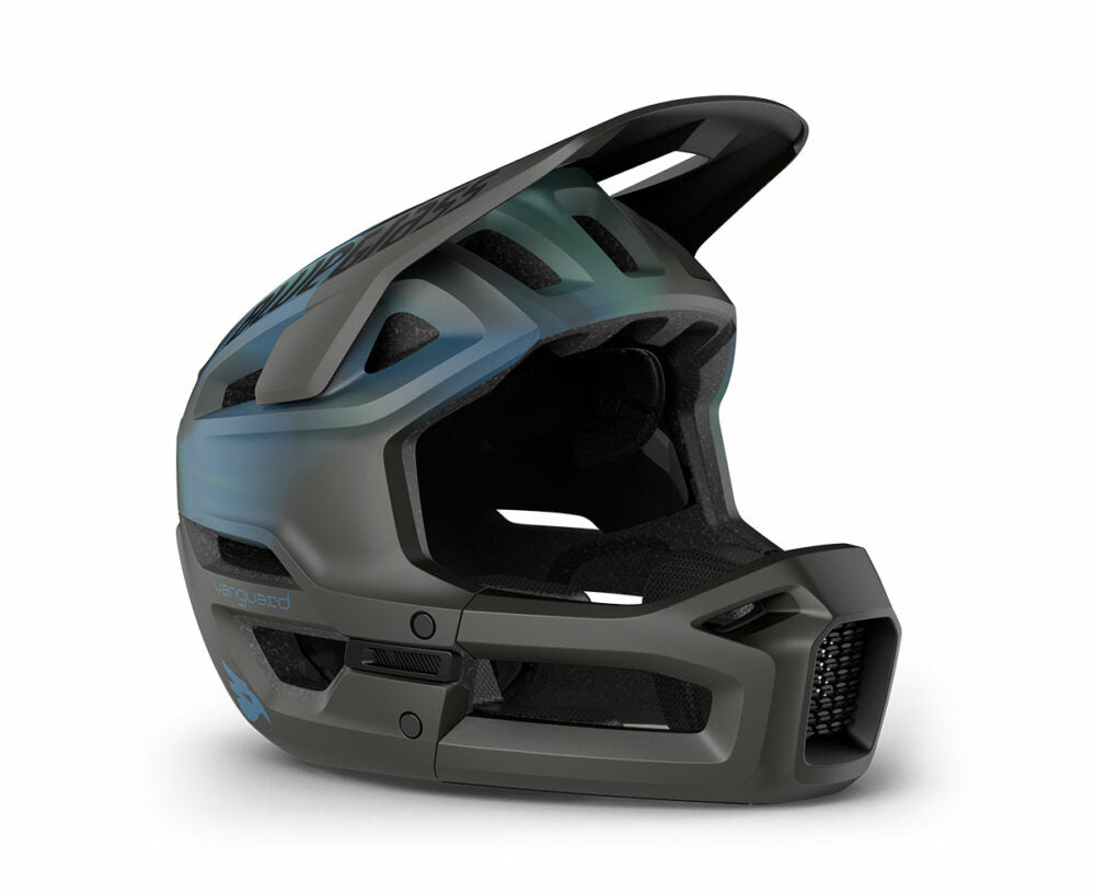 Bluegrass Vanguard Core MTB Cycling Helmet (Matt Blue Fluid) | Cycling Gears Hub