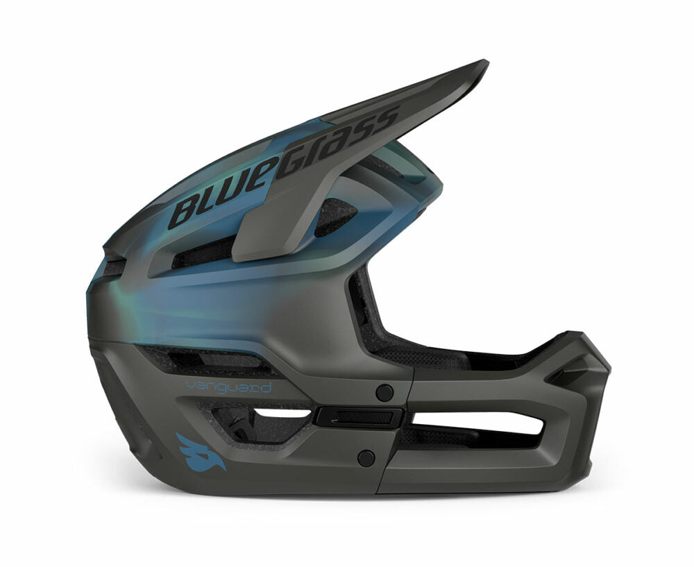Bluegrass Vanguard Core MTB Cycling Helmet (Matt Blue Fluid) | Cycling Gears Hub