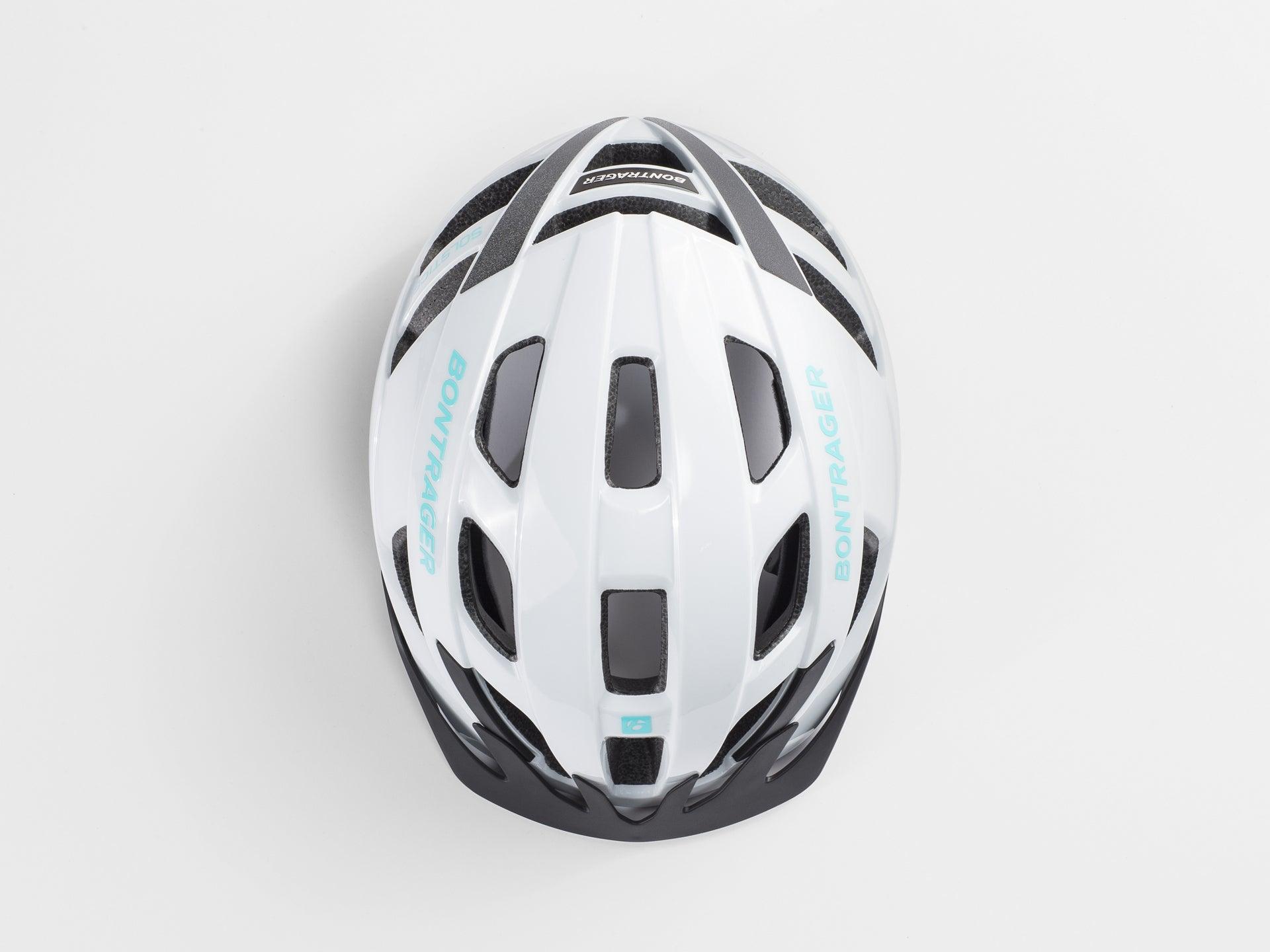 Bontrager Solstice MTB Cycling Helmet (White/Miami Green) | Cycling Gears Hub