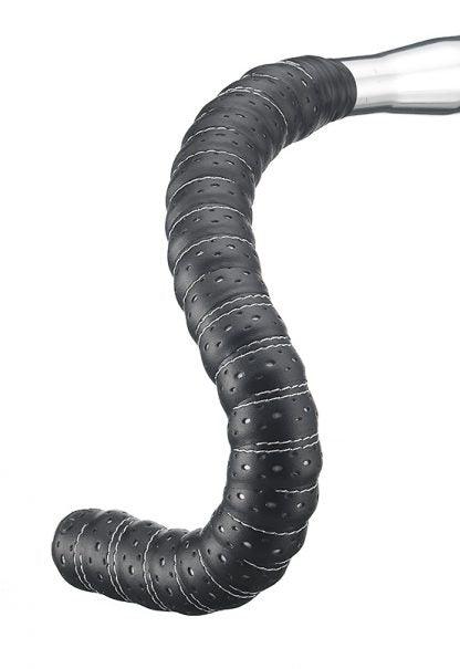 BTP Faux Leather Bartape (Black/White) | Cycling Gears Hub - Cycling Gears Hub