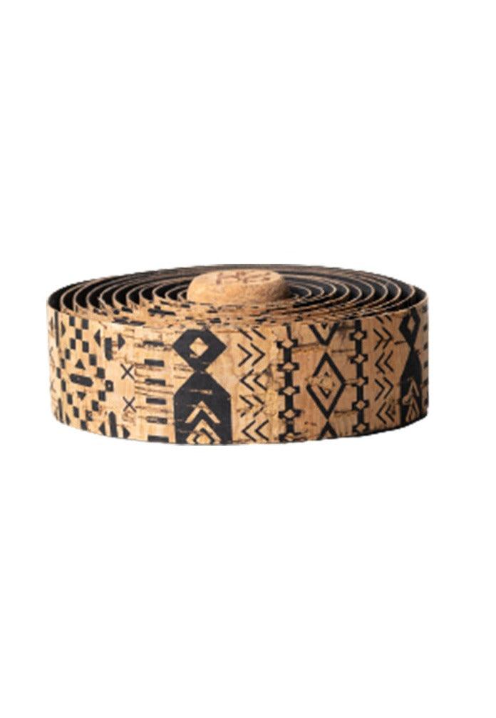 BTP Natural Cork Bartape (Black/Pattern) | Cycling Gears Hub - Cycling Gears Hub